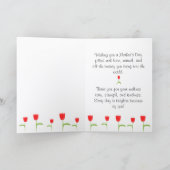 Red tulip for Mother’s Day Karte (Innenseite)