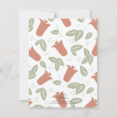 Red Tulip Gezeichnet Icon Persönliche Note Card Einladung (Rückseite)