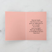 Red Tulip Happy Birthday Cousin Karte (Innenseite)