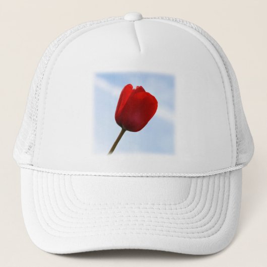 Red Tulip Hat Truckerkappe (Vorderseite)