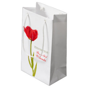 Red Tulip Hochzeit Blume Mädchen Geschenktasche Kleine Geschenktüte