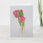 Red Tulip Karte (Vorderseite)