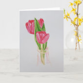 Red Tulip Karte (Gelbe Blume)