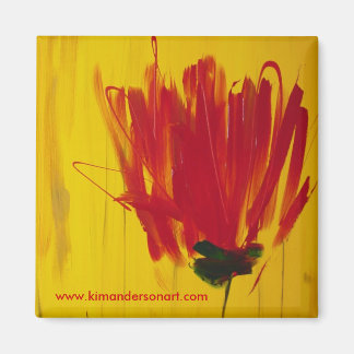 Red Tulip Magnet