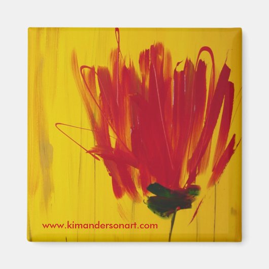 Red Tulip Magnet (Vorne)