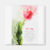 Red Tulip Magnet (Vorne)