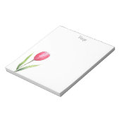 Red Tulip Notepad Notizblock (Rotiert)
