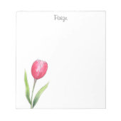Red Tulip Notepad Notizblock (Vorderseite)