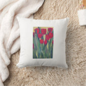 Red Tulip Pillow Kissen (Decke)
