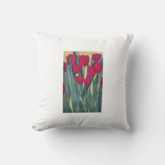 Red Tulip Pillow Kissen (Vorderseite)