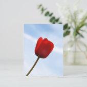 Red Tulip Postcard Postkarte (Stehend Vorderseite)