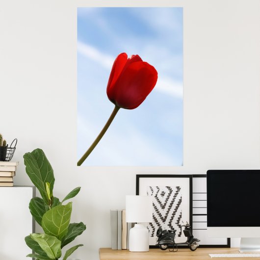 Red Tulip Poster (Heimbüro)