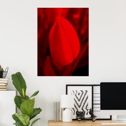 RED TULIP Poster (Heimbüro)