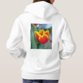 Red Tulip Red Womans Customizable Name Sweatshirt (Rückseite)