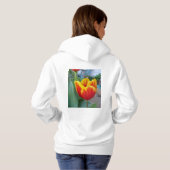 Red Tulip Red Womans Customizable Name Sweatshirt (Schwarz voll)