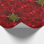 Red Tulip Square Geschenkpapier (Ecke)