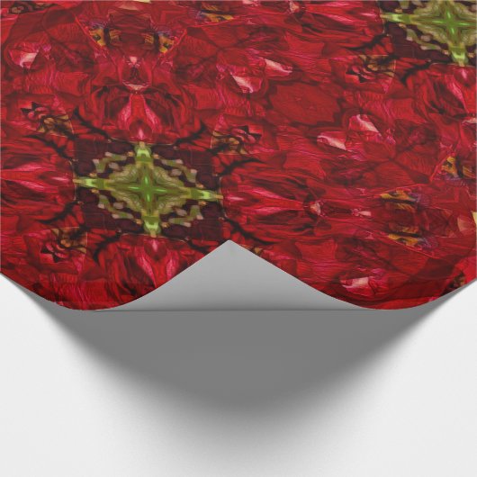 Red Tulip Square Geschenkpapier (Ecke)