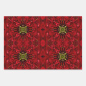 Red Tulip Square Geschenkpapier Set (Vorderseite 3)