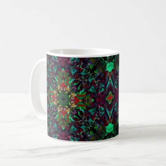 Red Tulip Square Kaffeetasse (Vorderseite Links)
