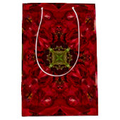 Red Tulip Square Mittlere Geschenktüte (Vorderseite)