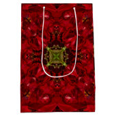 Red Tulip Square Mittlere Geschenktüte (Rückseite)