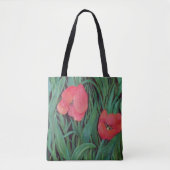Red Tulip Tote Bag Tasche (Vorderseite)