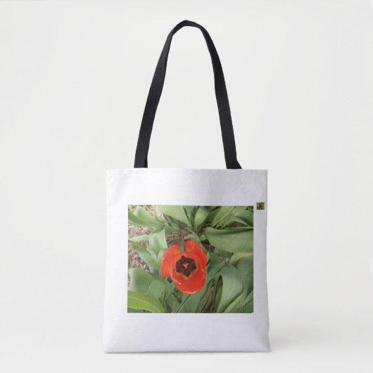 Red Tulip Tote Bag Tasche (Vorderseite)