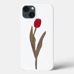 Red Tulip - Vintage Blumenbilder Case-Mate iPhone Hülle