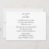 Red Tulip Wedding Einladung (Rückseite)