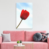 Red Tulip Wrapped Canvas Leinwanddruck (Insitu (Wohnzimmer))