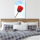 Red Tulip Wrapped Canvas Leinwanddruck (Insitu (Schlafzimmer))