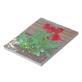 Red Tulips Art Notizblock (Rotiert)