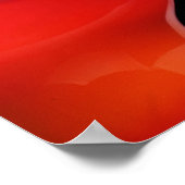 Red Tulips auf Black Poster (Ecke)