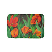 Red Tulips Badematte (Vorderseite)