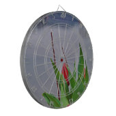 Red Tulips Blue Lake Arrowhead Wasser Dartscheibe (Vorderseite Links)