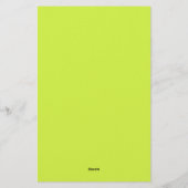 Red Tulips Border Yellow Green Stationery Briefpapier (Rückseite)