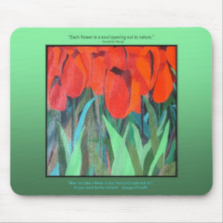 Red Tulips by dlgblack sofinee.com Mousepad