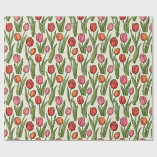Red Tulips Design Geschenkpapier
