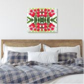Red Tulips Digital Design Wrapped Canvas Leinwanddruck (Insitu (Schlafzimmer))