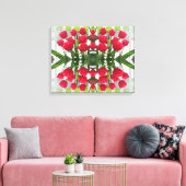 Red Tulips Digital Design Wrapped Canvas Leinwanddruck (Insitu (Wohnzimmer))
