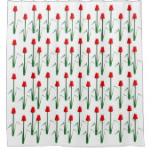 Red Tulips Duschvorhang (Vorderseite)