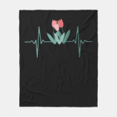 Red Tulips Fleecedecke (Vorderseite)