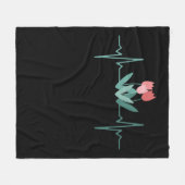 Red Tulips Fleecedecke (Vorderseite (Horizontal))