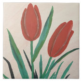 Red Tulips Fliese (Vorderseite)