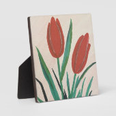 Red Tulips Fotoplatte (Vorderseite)
