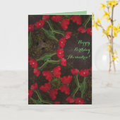 Red Tulip's Geburtstagskarte Karte (Gelbe Blume)
