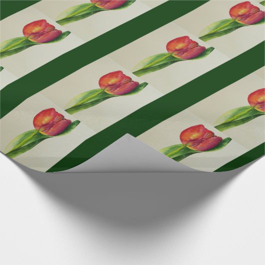 Red Tulips Geschenkpapier (Ecke)