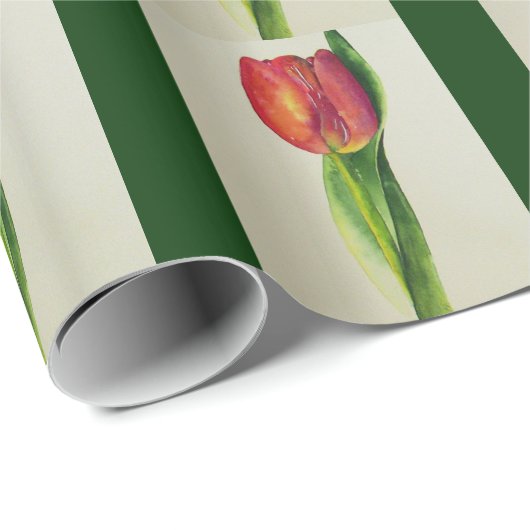 Red Tulips Geschenkpapier (Rolleneckpunkt)