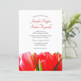 Red Tulips Hochzeitseinladung Einladung