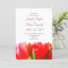 Red Tulips Hochzeitseinladung Einladung